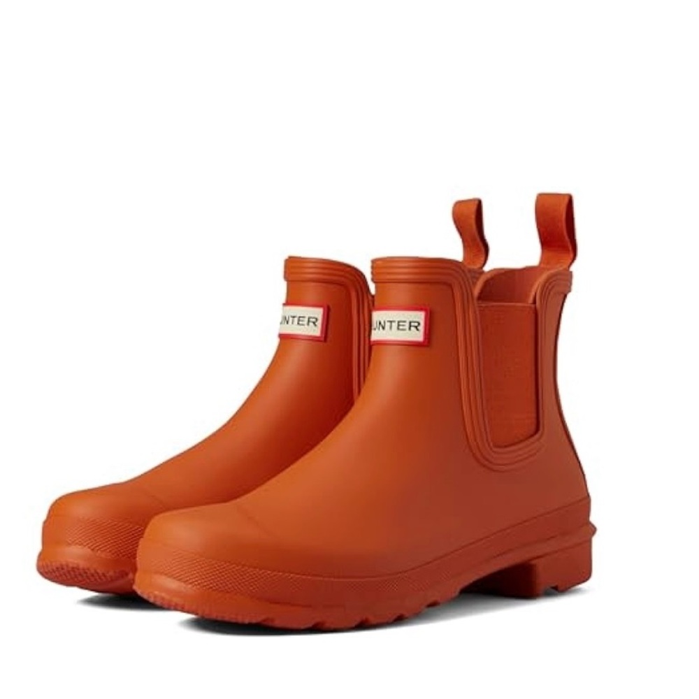 Hunter Rust Chelsea Boots